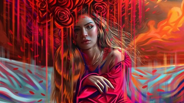 Melted Girl Portrait