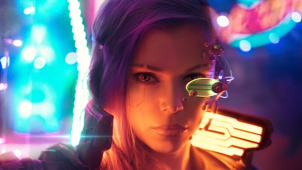 Cyberpunk Girl Cosplay 4k