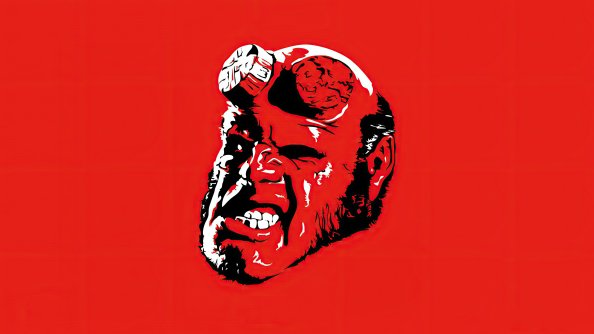 Hellboy Minimal 4k