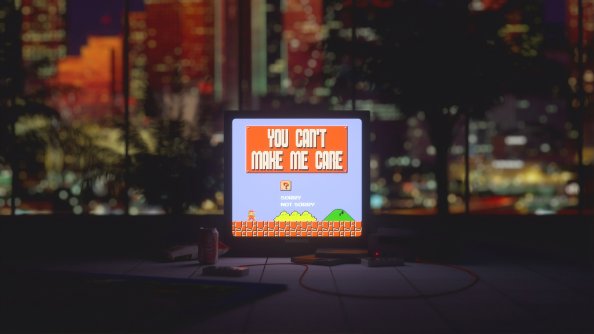 Super Mario Tv Vintage Artwork 4k