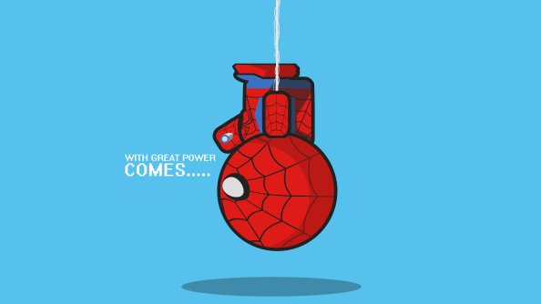 Spiderman Hanging Upside Down