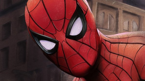 Spider Man Closeup