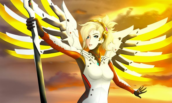 Mercy Overwatch Art 5k