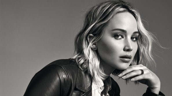 Jennifer Lawrence Monochrome 4k
