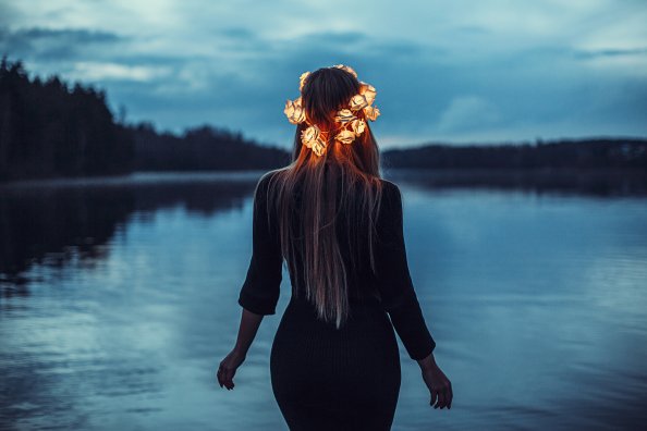 Girl With Light Crown