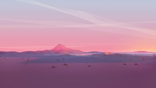 Mountains Grids Polygon 4k