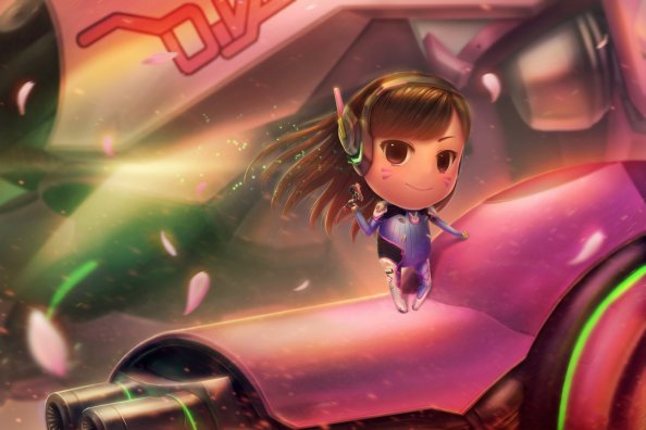 Overwatch Kid Dva Artwork