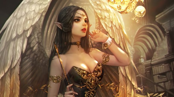 Beautiful Elf With Wings