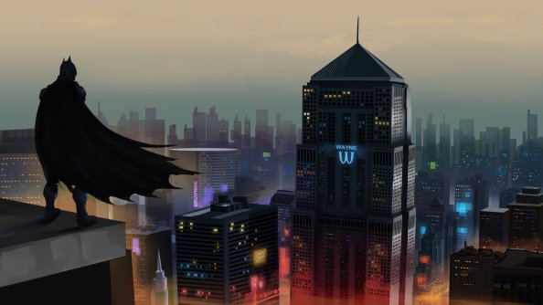 Batman In Gotham City 4k