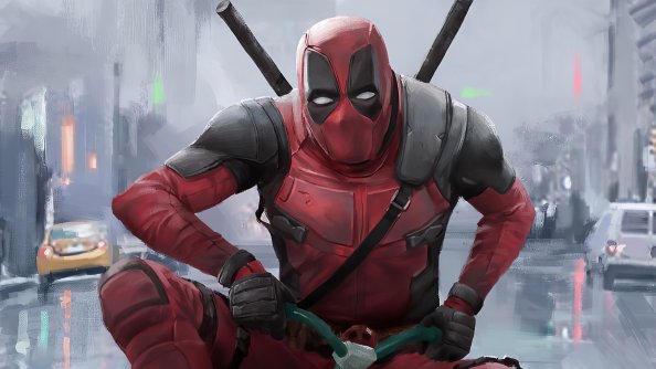 Deadpool Driving Kid Cycle