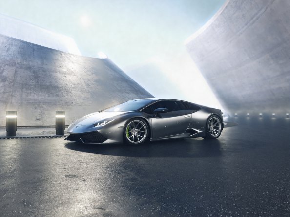 Grey Lamborghini Huracan 4k