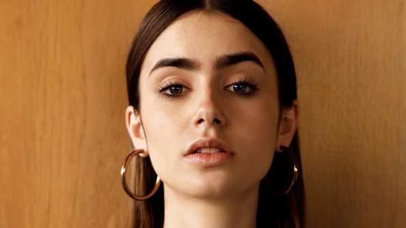Lily Collins Vogue Uk 4k