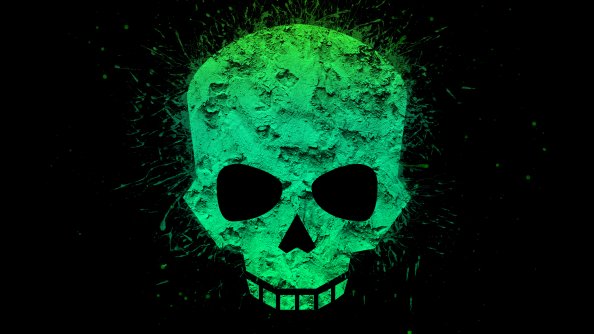 Green Skull 4k