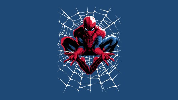 Spiderman Web Minimal 4k