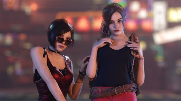 Claire Resident Evil And Ada Wong 4k