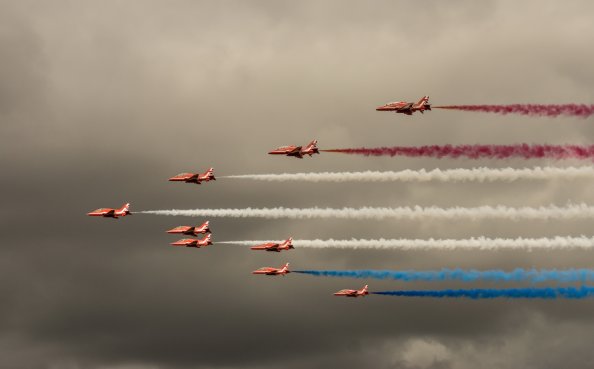 Air Show Aircraft Smoke
