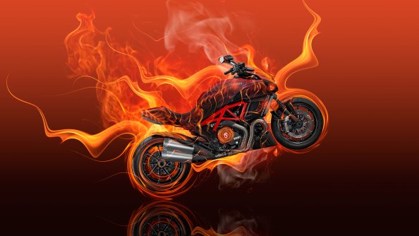 Moto Ducati Diavel Flame