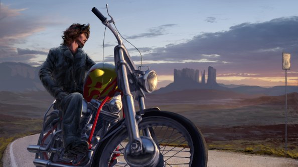 Bike Rider Digital Art 5k