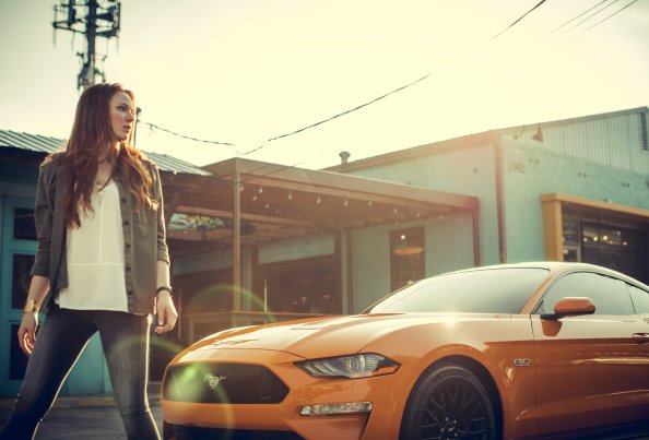 Women With Ford Mustang