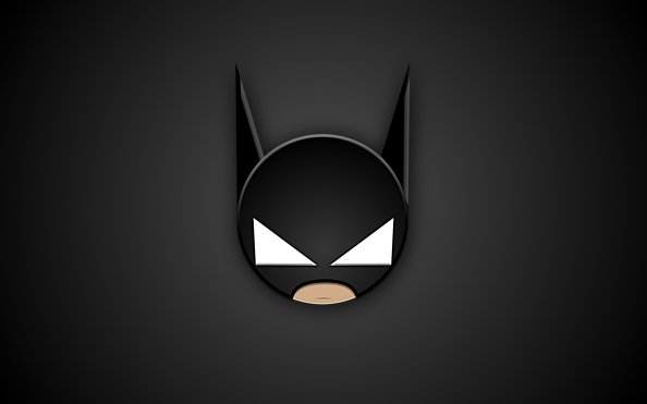 Batman Head Minimal 4k