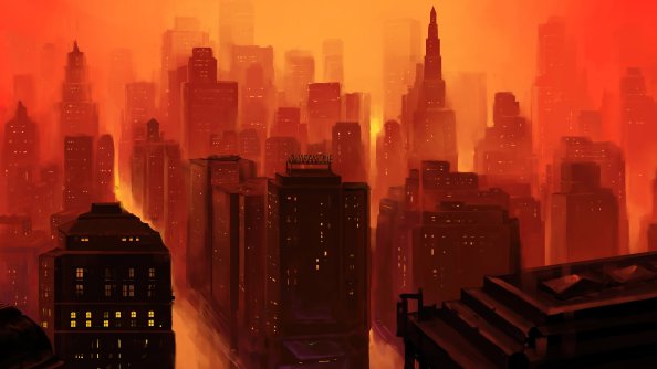 Silent City Buildings 4k