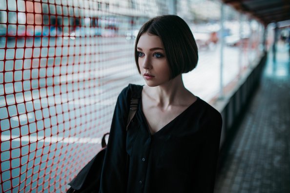 Short Hair Cut Cute Girl