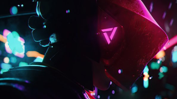 Cyberpunk Warrior In Rain 5k