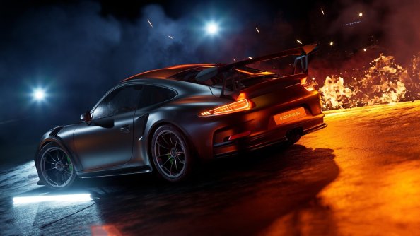 Porsche 911 Sport Car Rear