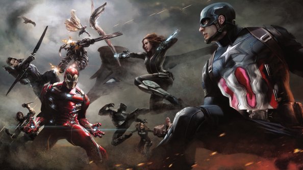 Captain Vs Iron Man Team Artwork