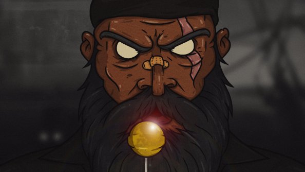 Big Man With Lolipop