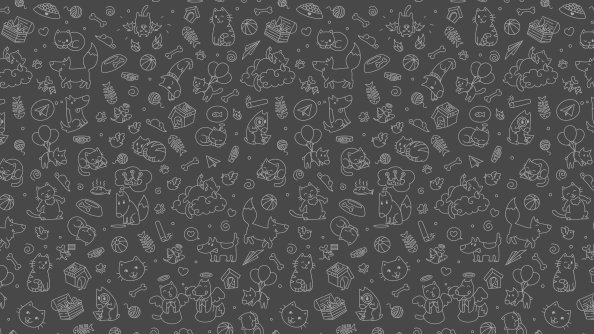 Pattern Cats Fish Abstract 4k