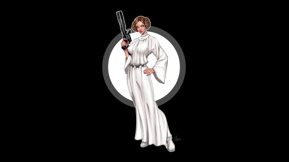 Princess Leia Minimal 4k
