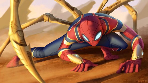Iron Spidey Art