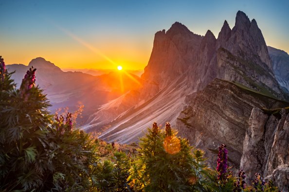 Sunrise At The Dolomites Italy