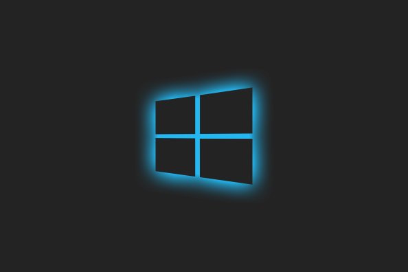 Windows Glowing Logo Blue 5k
