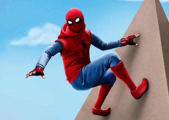 Spiderman Homecoming Suit Homemade Artwork