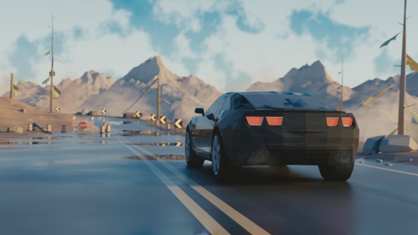 Low Poly Chevrolet Camaro