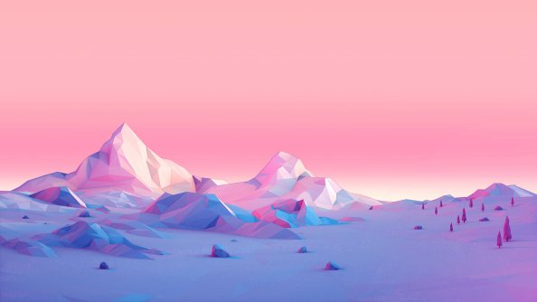 Polygon Mountains Minimalist