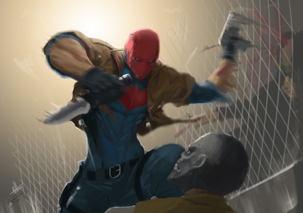 Redhood Blackmask Dc Artwork