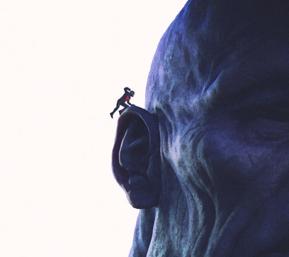 Antman Goes Into Ear Of Thanos Artwork
