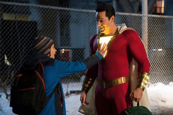 Zachary Levi And Asher Angel In Shazam Movie 4k