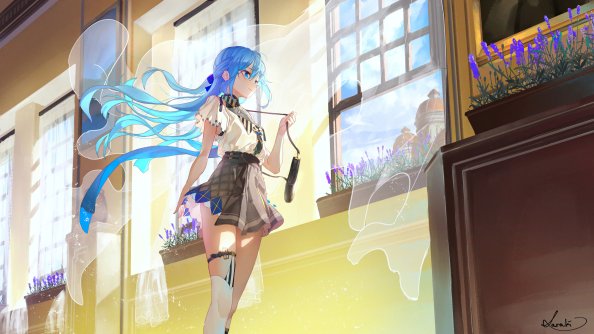 Anime School Beginning Of Summer 4k