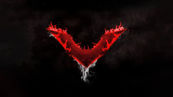 Batman Beyond Logo Dark 8k