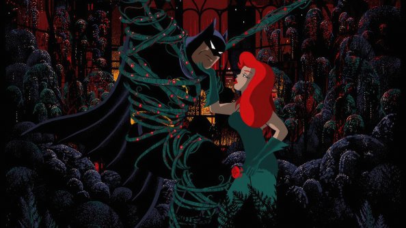 Batman And Posin Ivy In The Animated Series