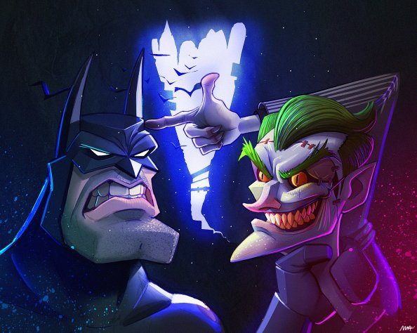Joker And Batman Artwork