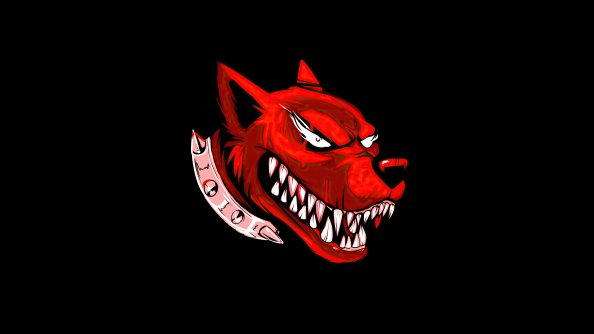 Dog Angry Red Minimal 4k