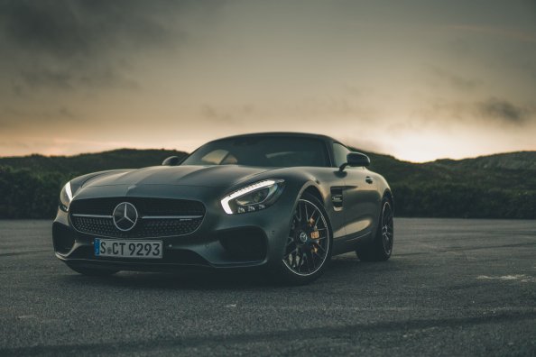 Black Mercedes Benz Amg GT 5k