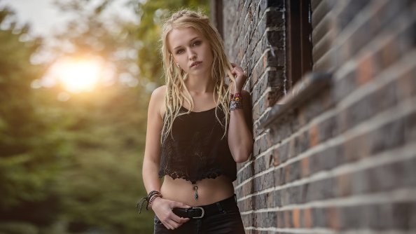 Girl Pierced Outdoor 4k