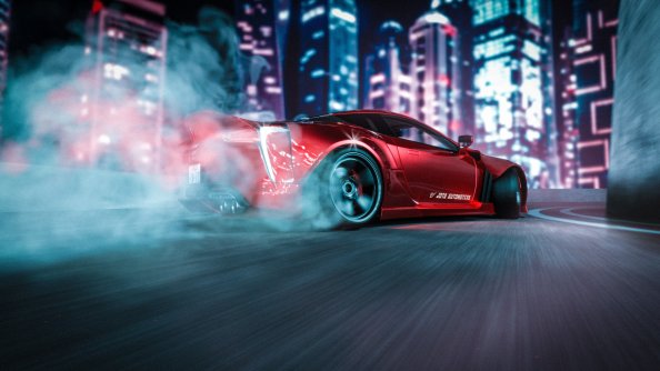 Lexus LC 500 Drifting