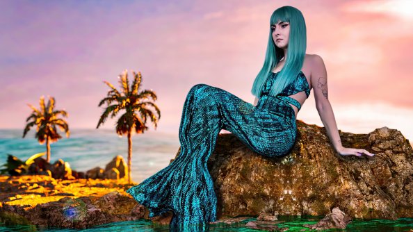 A Mermaid Cosplay